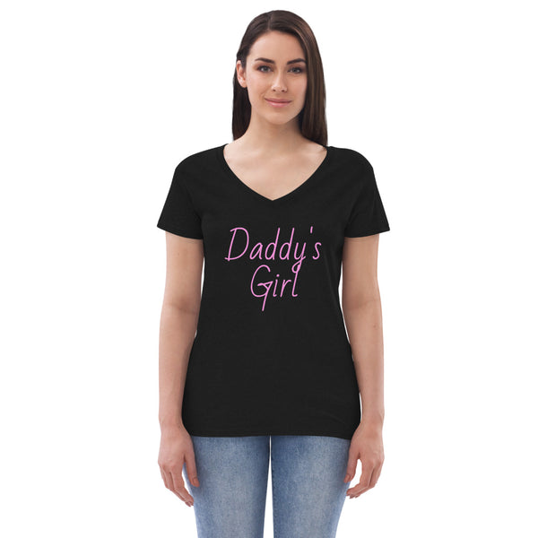 Daddy's Girl Women’s recycled v-neck t-shirt